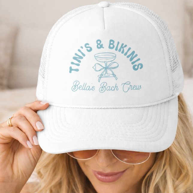 Tinis & Bikinis Trucker Hat | Custom Bachelorette  (Creator Uploaded)