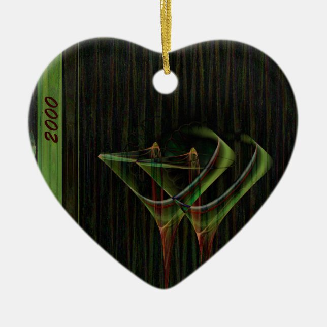 Tinis for Two Faery Martini Art Ceramic Ornament (Front)