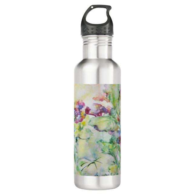 Tinkerbell. flowers 710 ml water bottle (Front)