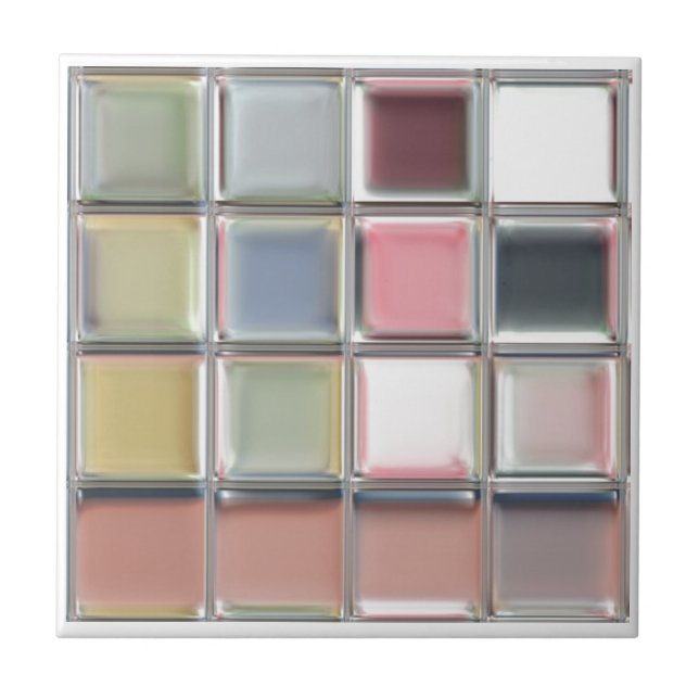 TinkerTile customisable ceramic tile or trivet (Front)