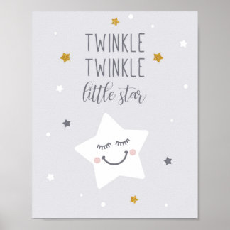Tinkle Tinkle Little Star Wall Art for Nursery