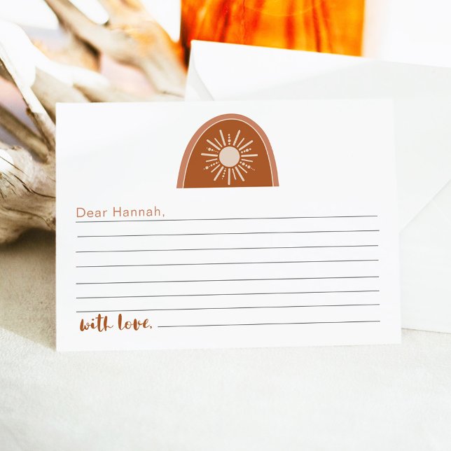 TINLEY Boho Rainbow 1st Birthday Time Capsule Card (Creator Uploaded)