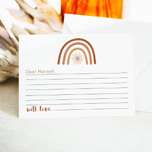 TINLEY Boho Rainbow 1st Birthday Time Capsule Card