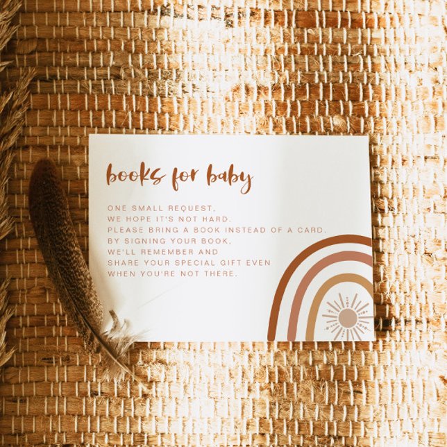 TINLEY Boho Terracotta Rainbow Books for Baby Invitation (Creator Uploaded)