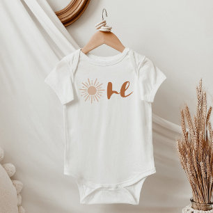 TINLEY Cute Bohemian Sun One First Birthday Baby Bodysuit