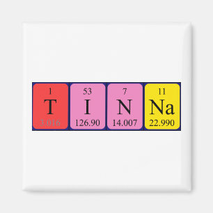 Tinna periodic table name magnet