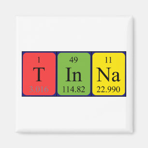 Tinna periodic table name magnet