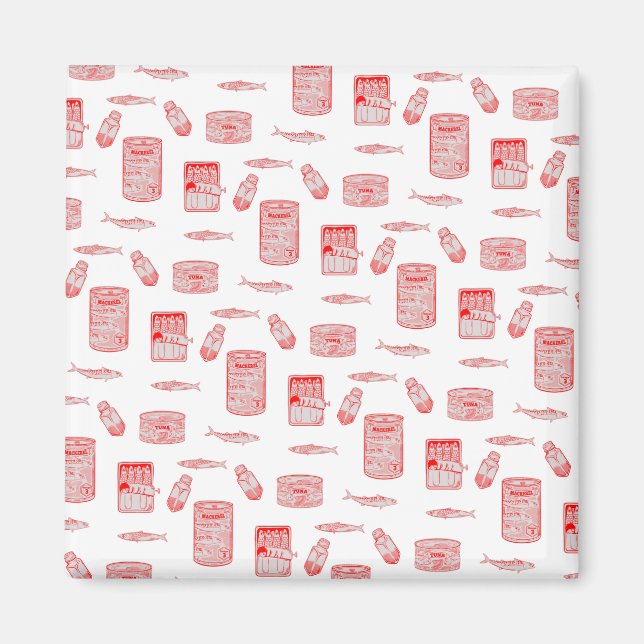 Tinned Fish Pattern Magnet (Front)