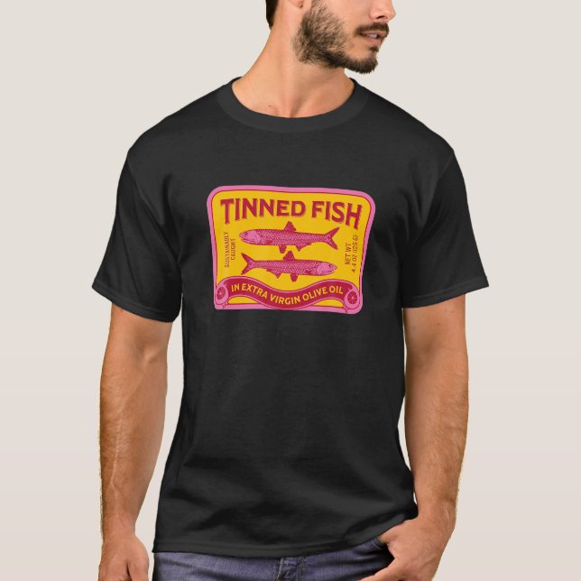 Tinned Fish Tinned Sardines Fish Lover Design T Sh T-Shirt (Front)
