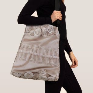 TINO Embroidered Rose Tote Bag