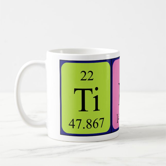 Tino periodic table name mug (Left)