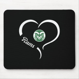 Tinora Rams Logo Half Heart Slogan Hs  Mouse Pad