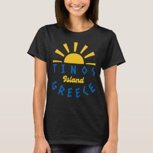 Tinos Island, Greece - Sunshine Women's Black T-Shirt