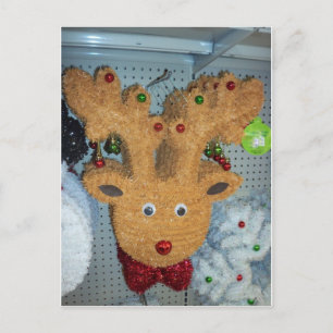 Tinsel Deer Postcard