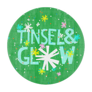 Tinsel & Glow Cutting Board