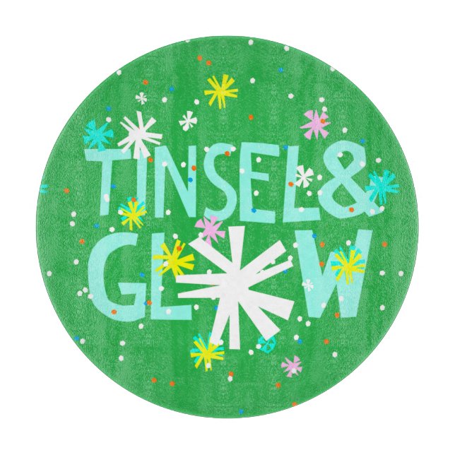 Tinsel & Glow Cutting Board (Front)