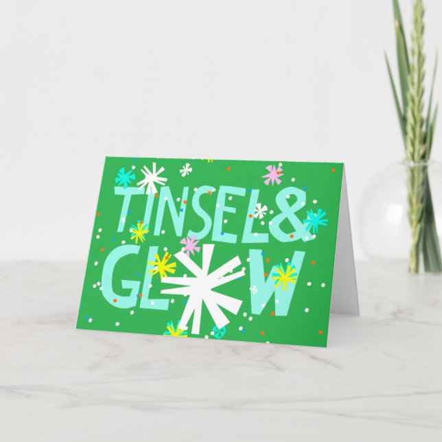 Tinsel & Glow Holiday Card (Front)