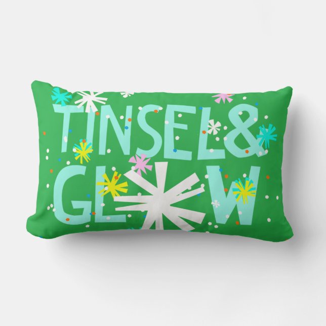 Tinsel & Glow Lumbar Cushion (Front)