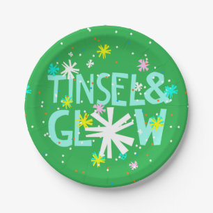 Tinsel & Glow Paper Plate