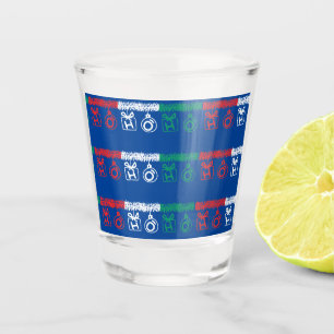 Tinsel HO HO HO Shot Glass
