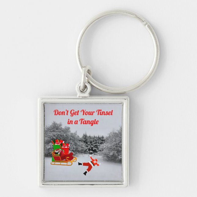 Tinsel Tangle Keychain (Front)