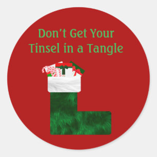 Tinsel Tangled Stickers