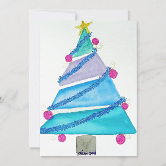 Tinsel Tree Holiday Card