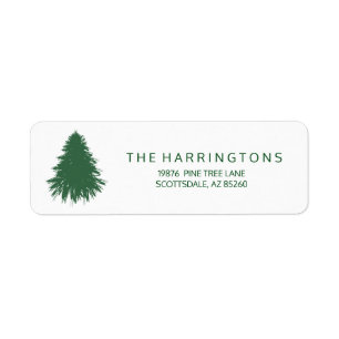 Tinsel Tree Return Address Label