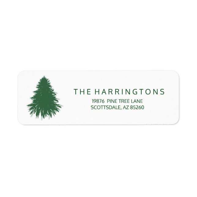 Tinsel Tree Return Address Label (Front)