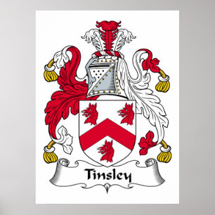 Tinsley Family Crest Poster