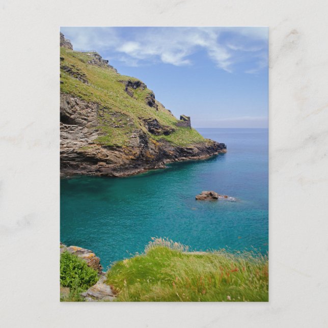 Tintagel Cornwall Seascape Postcard (Front)