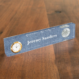 Tinted Alaska State Quarter Personalised Nameplate