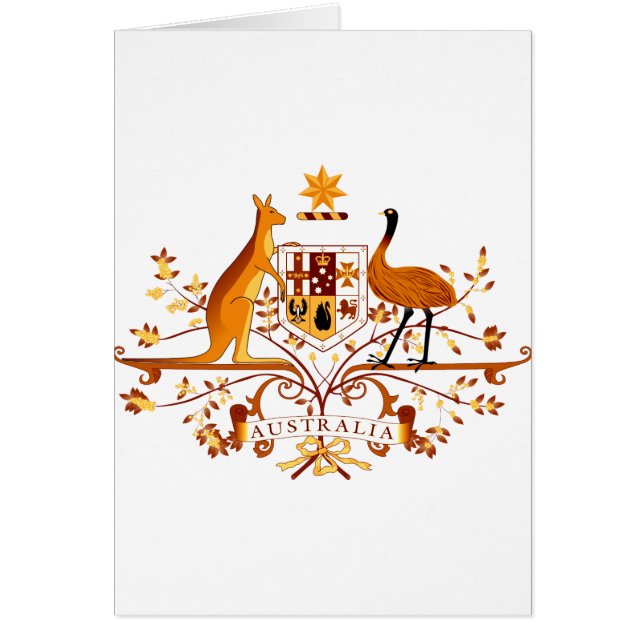 Tinted Australia COA Greeting Card (Front)