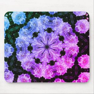 Tinted Peony Abstract Flower Art Mouse Pad