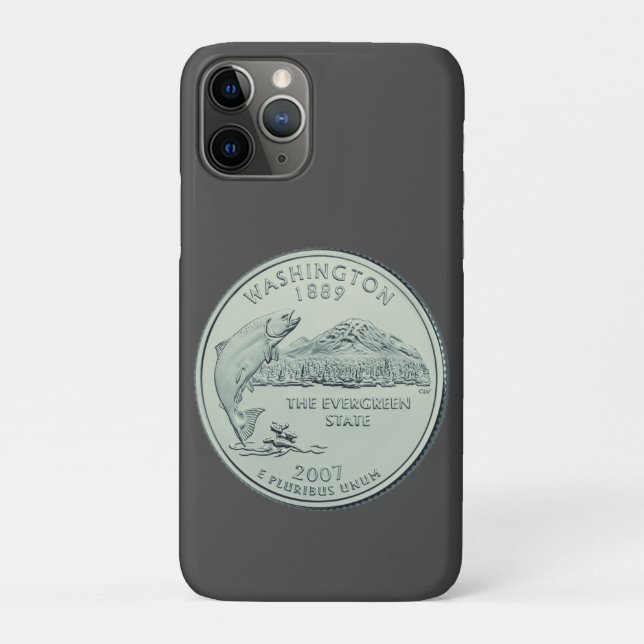 Tinted Washington State Quarter Design  Case-Mate iPhone Case (Back)