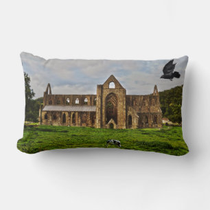 Tintern Abbey, Cistercian Monastery, Wales Lumbar Cushion