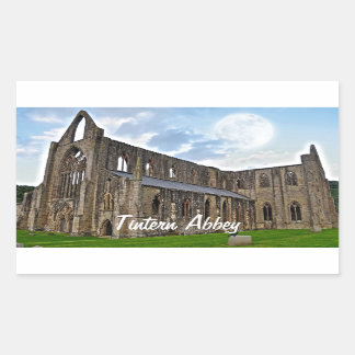 Tintern Abbey, Cistercian Monastery, Wales Rectangular Sticker