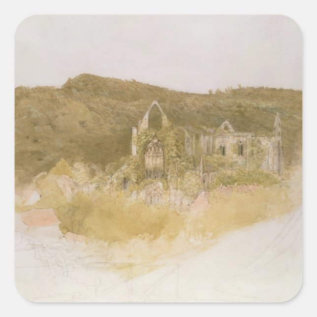 Tintern Abbey Square Sticker (Front)