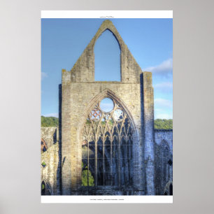 Tintern Abbey VII, Cistercian Monastery Wales Poster