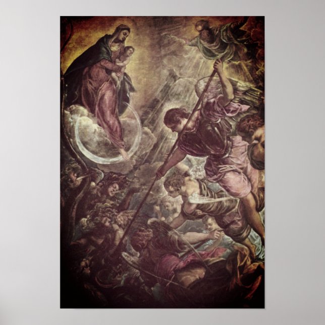 Tintoretto - Archangel Michael Fights Satan Poster (Front)