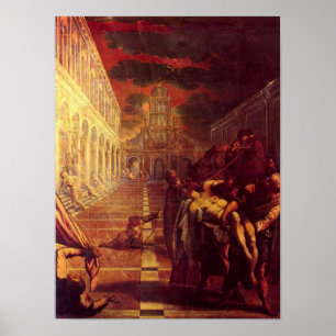 Tintoretto - Salvage of the corpse of St Mark Poster