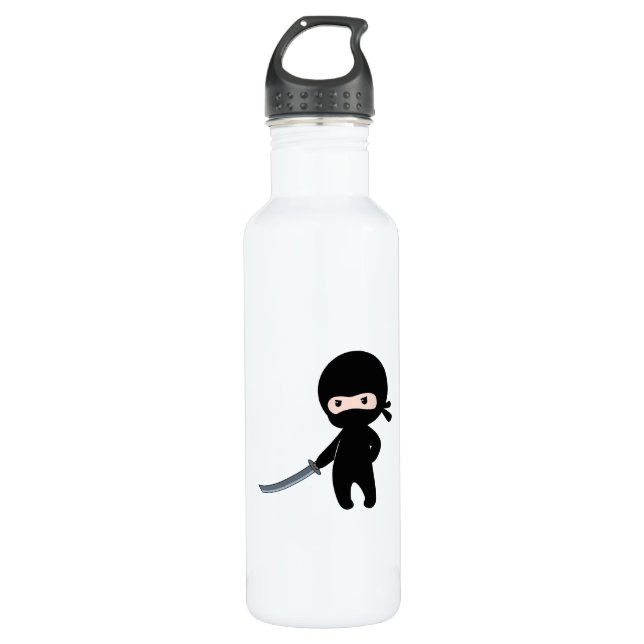 Tiny Angry Ninja 710 Ml Water Bottle (Front)