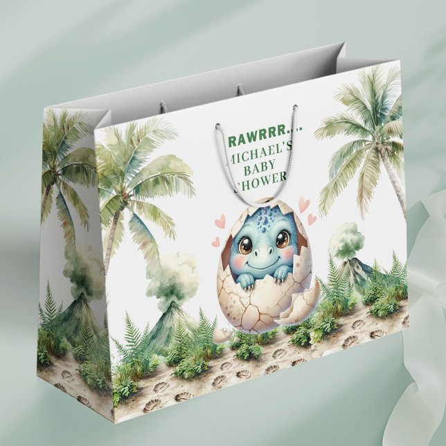 Tiny Baby Dino Gift Bag for Hatching Soon Shower (Tiny Baby Dino Gift Bag for Hatching Soon Shower)