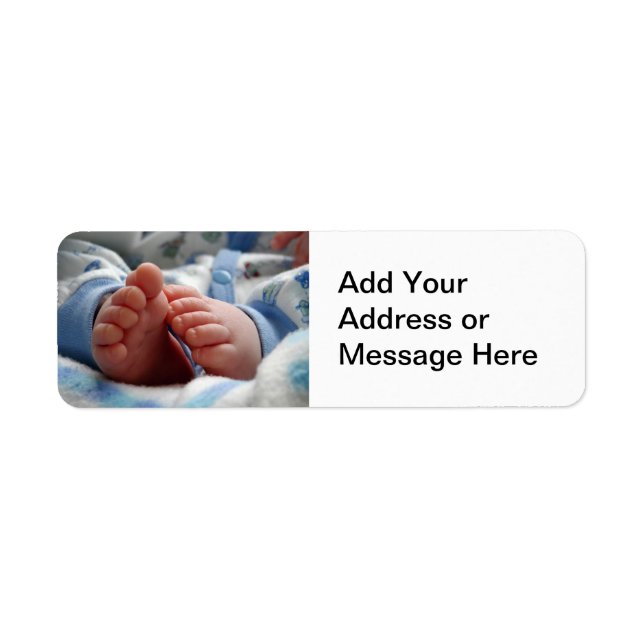 Tiny Baby Feet Return Address Label (Front)