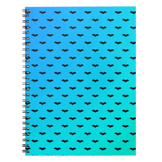 Tiny Bats Blue Notebook (Front)