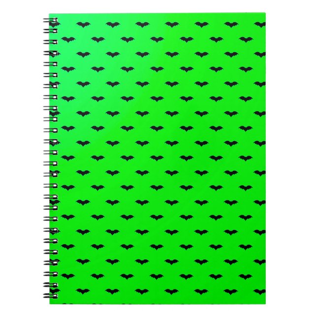 Tiny Bats Green Notebook (Front)