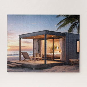 TINY BEACH HOUSE JIGSAW PUZZLE