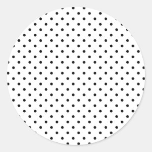 Tiny Black Dots Classic Round Sticker