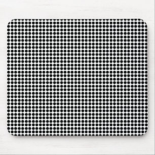 Tiny Black Polka Dot Pattern Mouse Pad