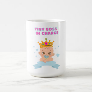 Tiny Boss in Charge – Bold Funny Toddler Coffee Mug